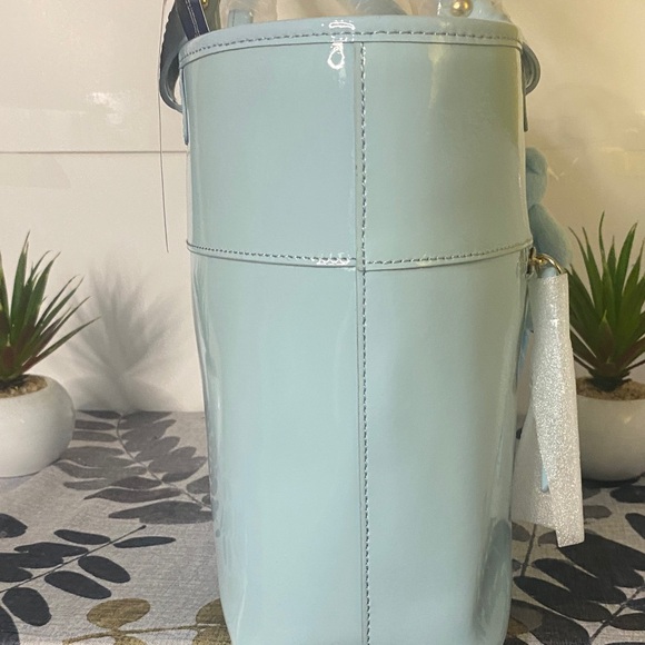 Dooney & Bourke patent leather Beacon lite blue NWT - Picture 5 of 12